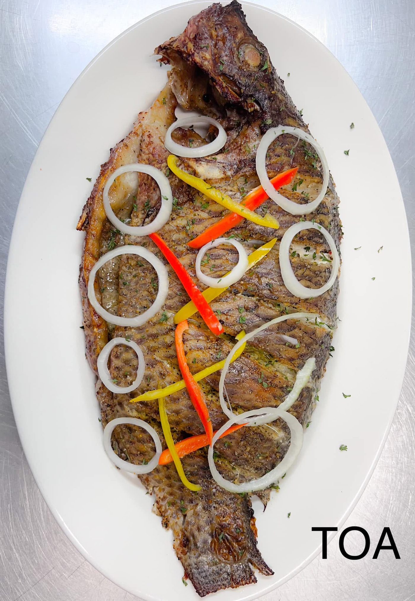 Whole fried fish